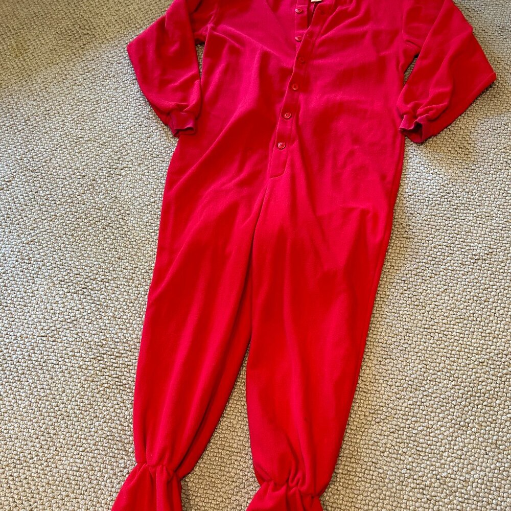 Adult Red Fleece Onezie